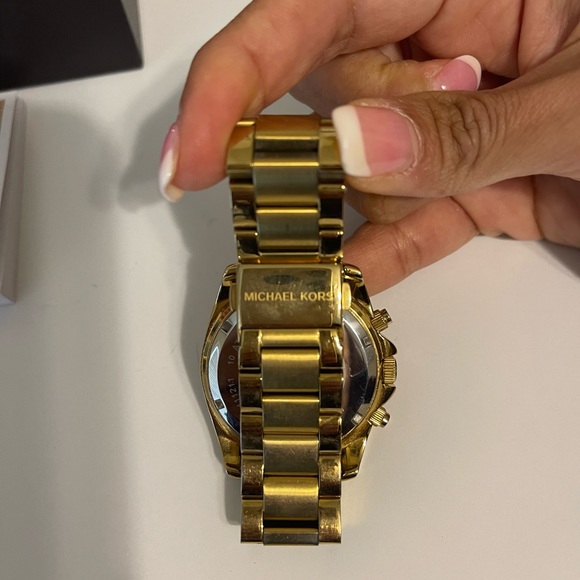 Michael Kors MK5166 Blair Gold Tone Crystals Chronograph Ladies Wrist Watch - Picture 4 of 6